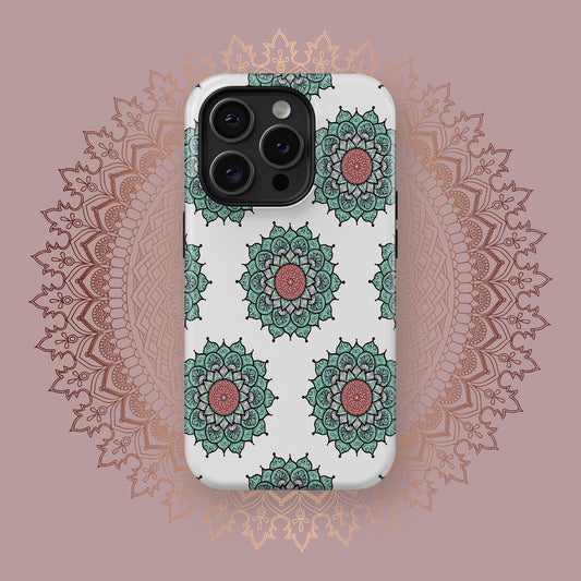 Whirling Mandalic Bliss - iPhone Case