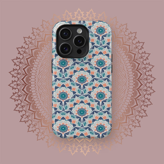 Whirling Mandalic Circles - iPhone Case