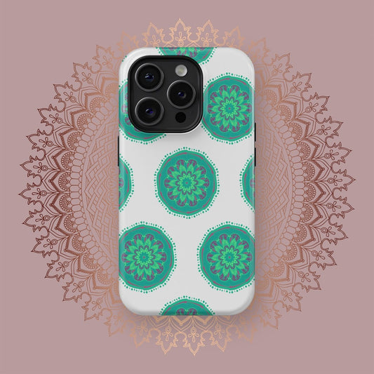 Whirling Mandalic Harmony - iPhone Case
