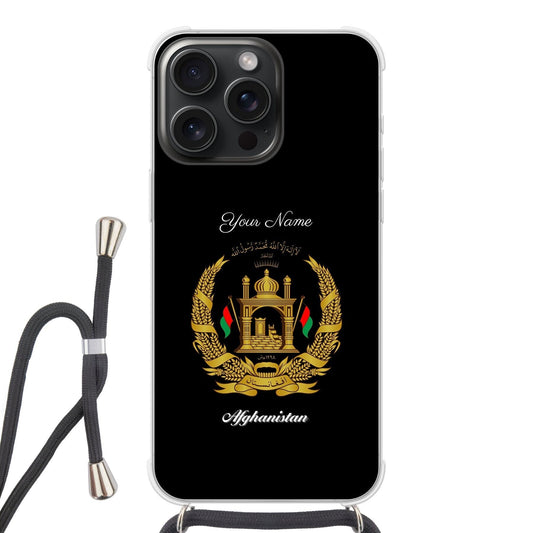 Afghanistan National Emblem Crossbody Phone Case
