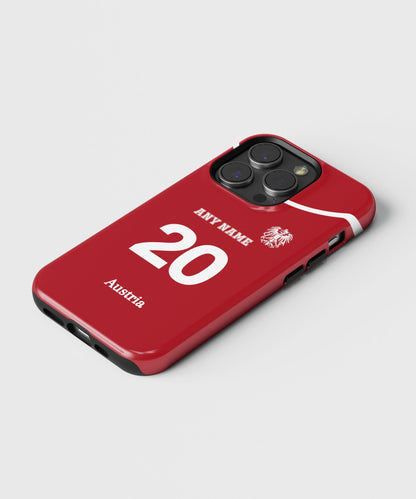 Austria Color Football Fan - iPhone Case