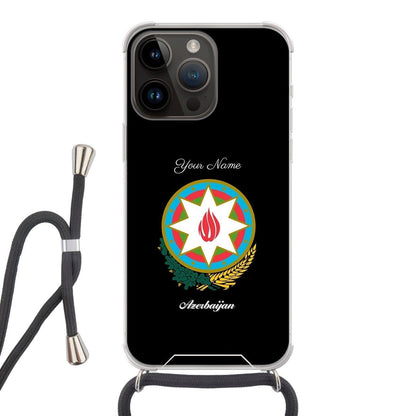 Azerbaijan National Emblem Crossbody Phone Case