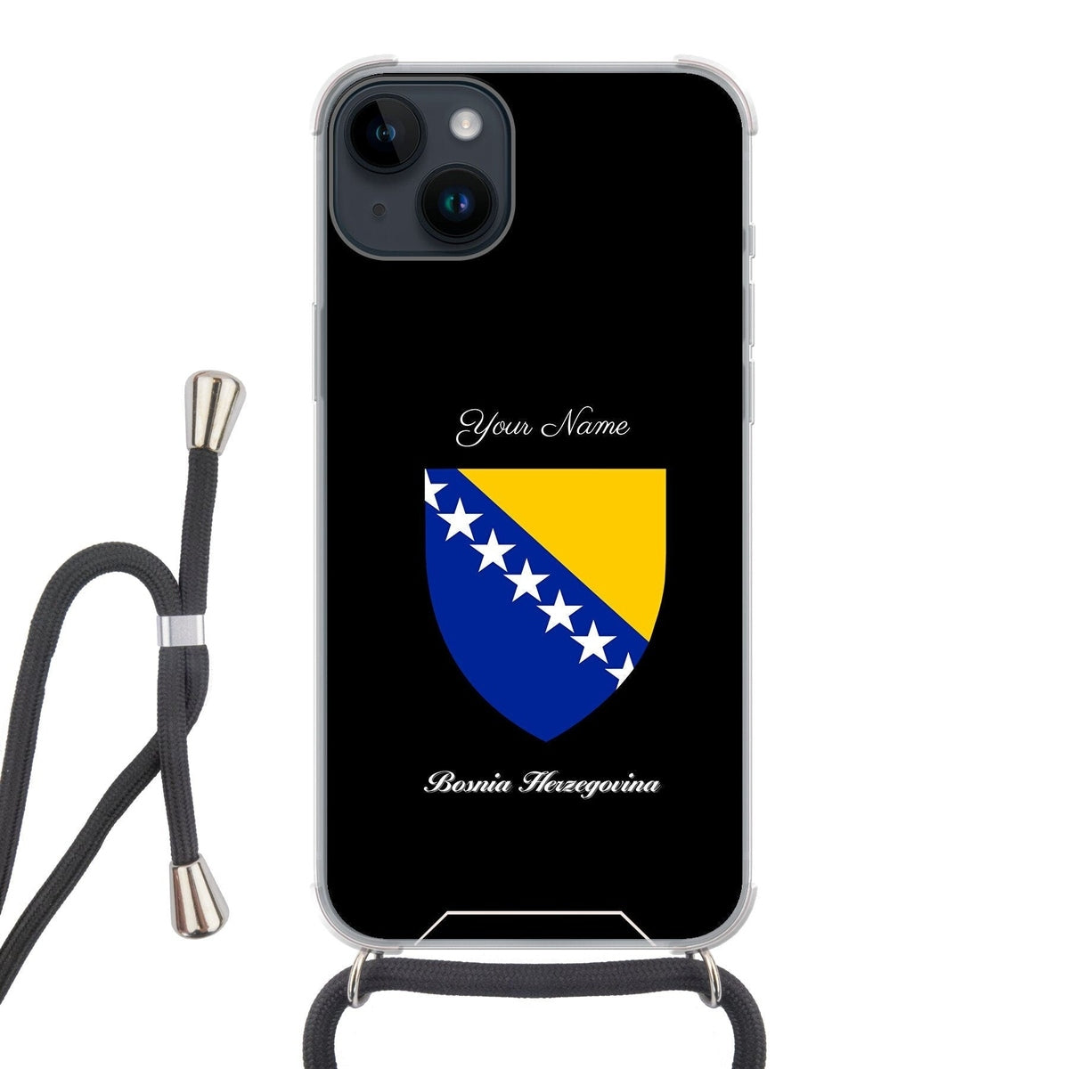Bosnia National Emblem Crossbody Phone Case
