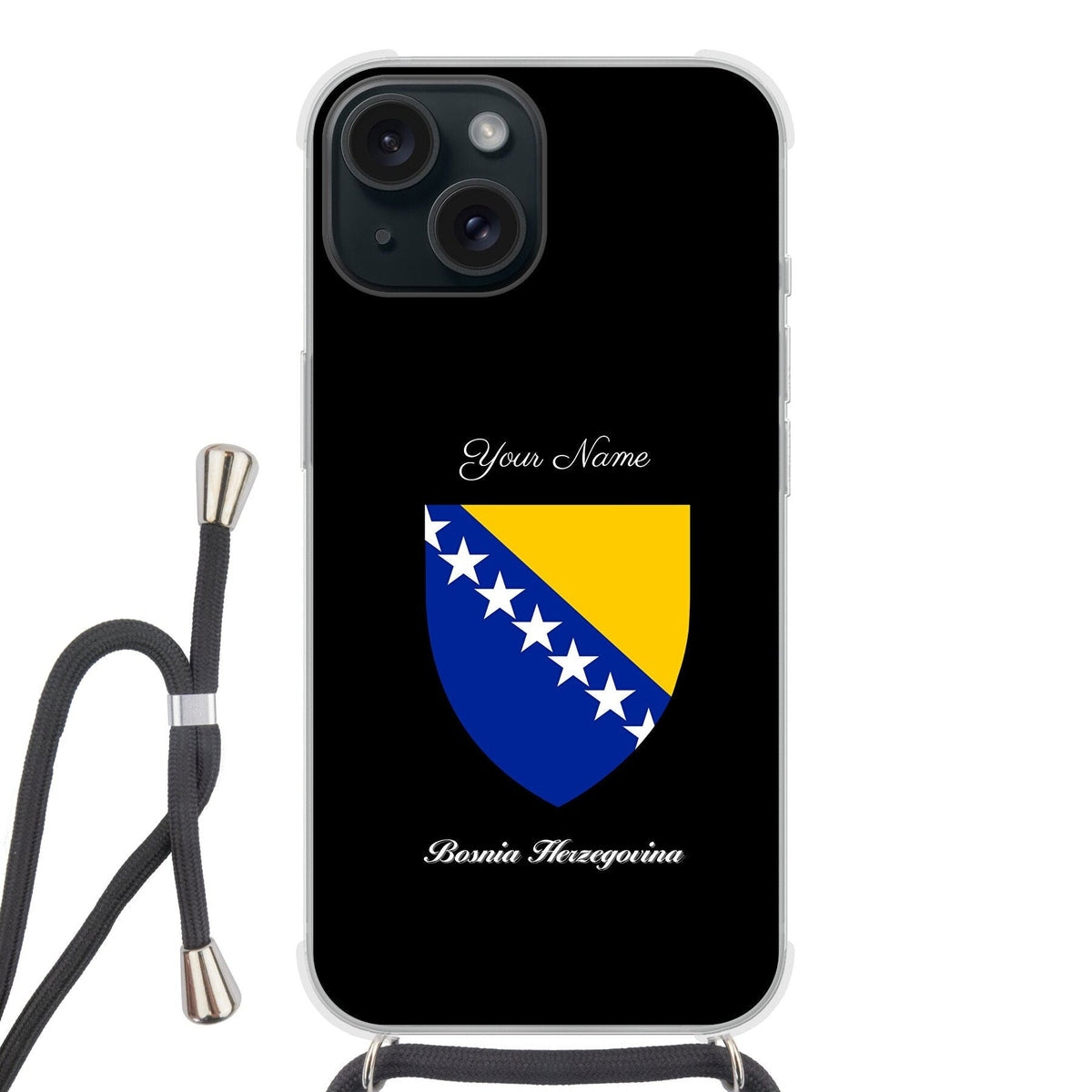 Bosnia National Emblem Crossbody Phone Case