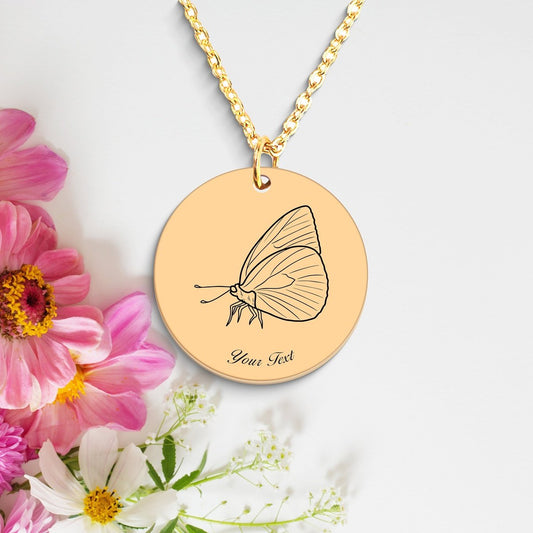 Butterfly Necklace, Your Name Necklace, Minimalist Necklace, Personalized Gift, Silver Necklace, Gift For Him Her