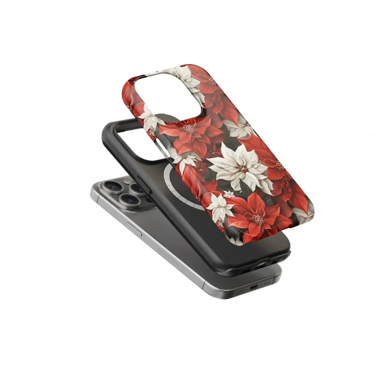 Cherry Charms Captivating Red Floral Wonders - iPhone Case-Tousphone