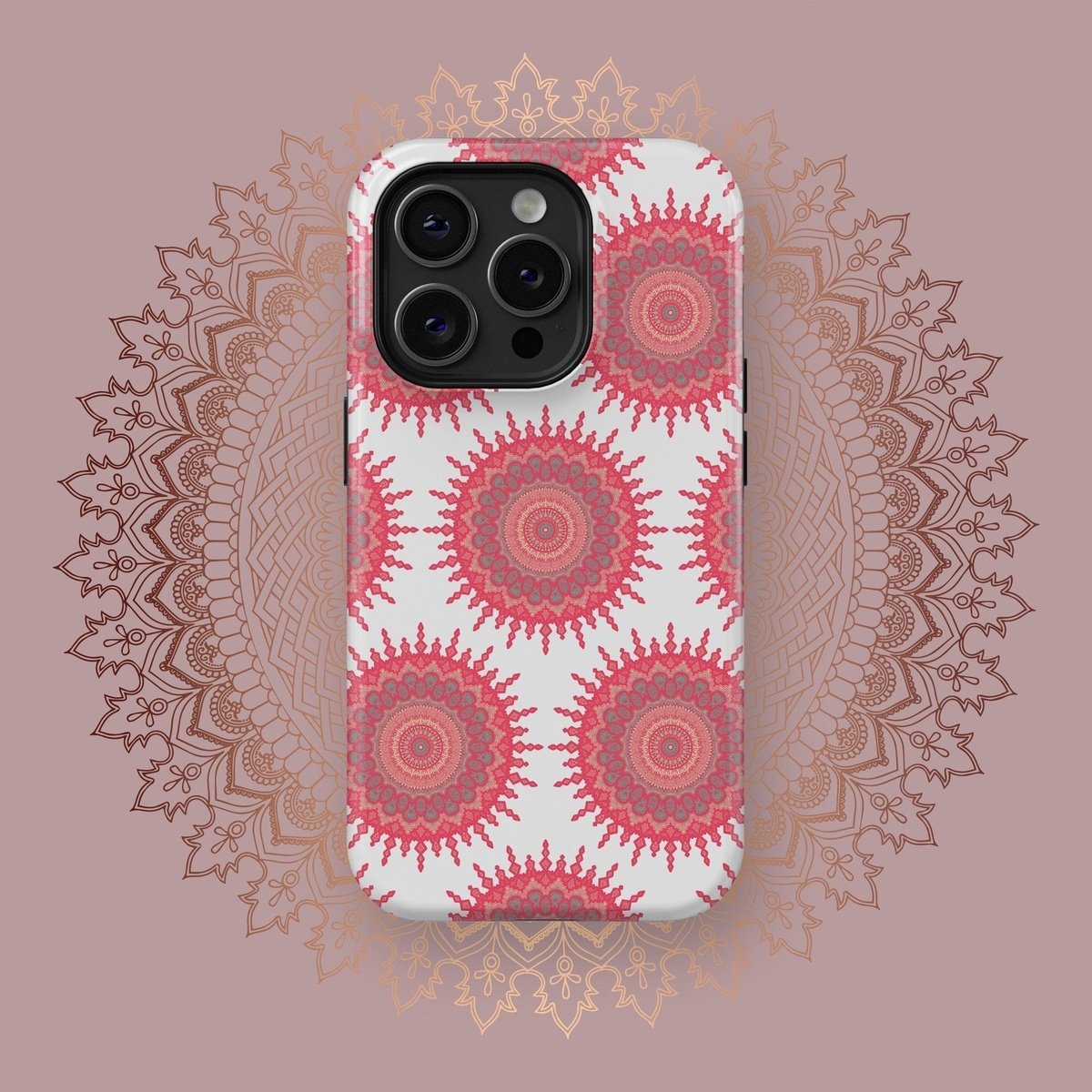 Cosmic Mandalic Reflections - iPhone Case