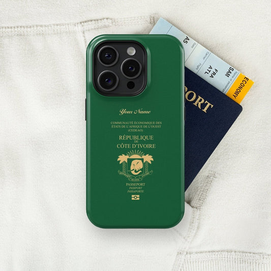 Cote D Ivoire Passport - iPhone Case Tough Case