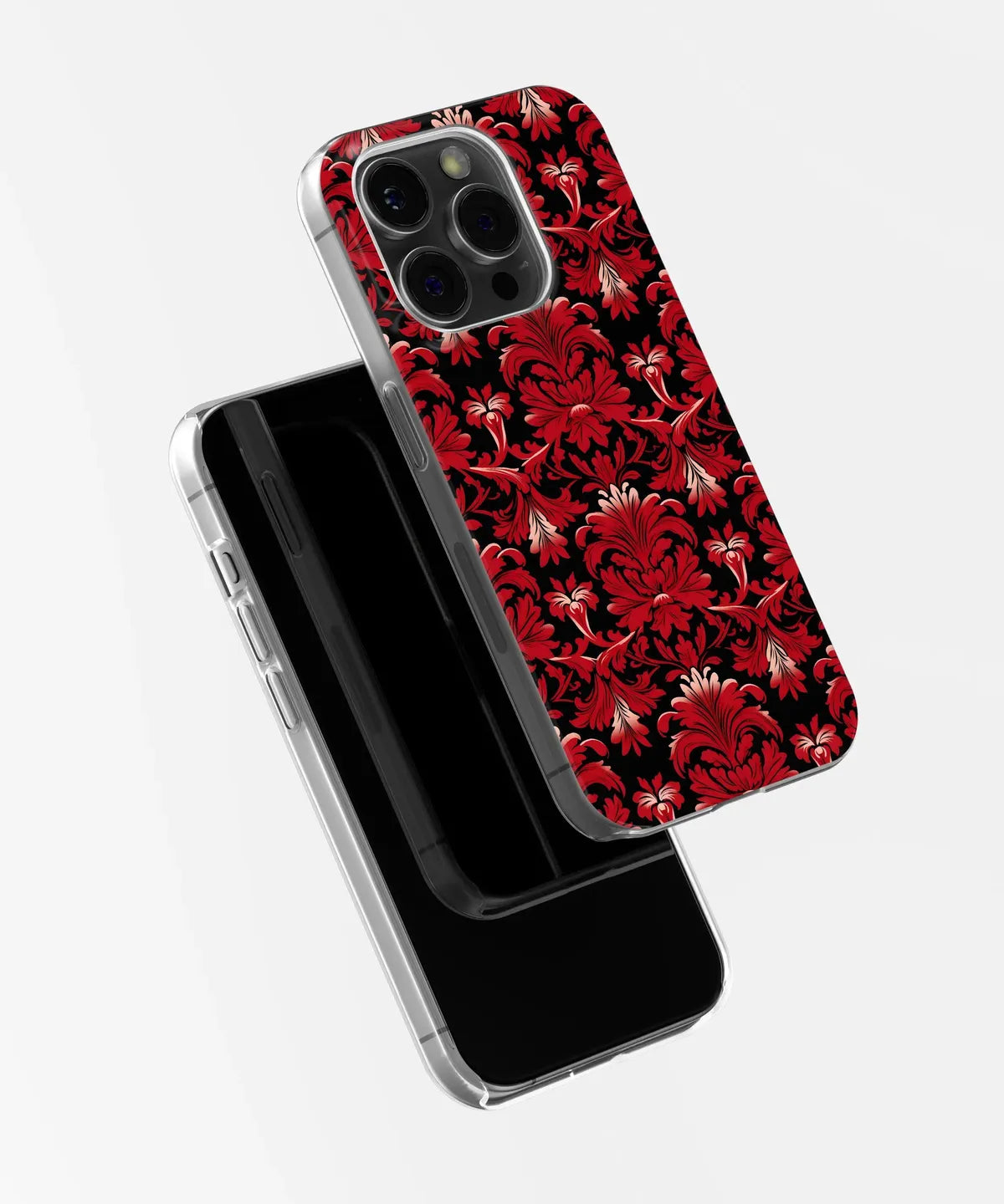 Crimson Cascade A Red Floral Symphony - iPhone Case-Soft Case-iPhone 15 Pro Max-Tousphone