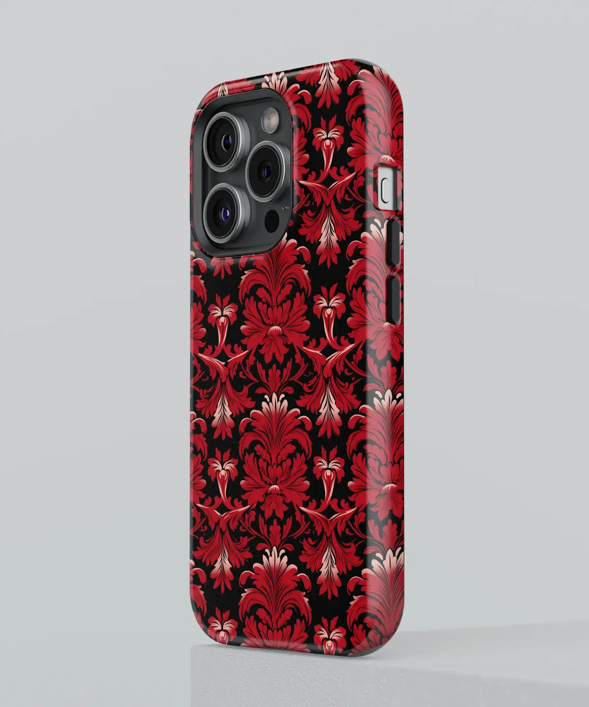 Crimson Cascade A Red Floral Symphony - iPhone Case-Tousphone