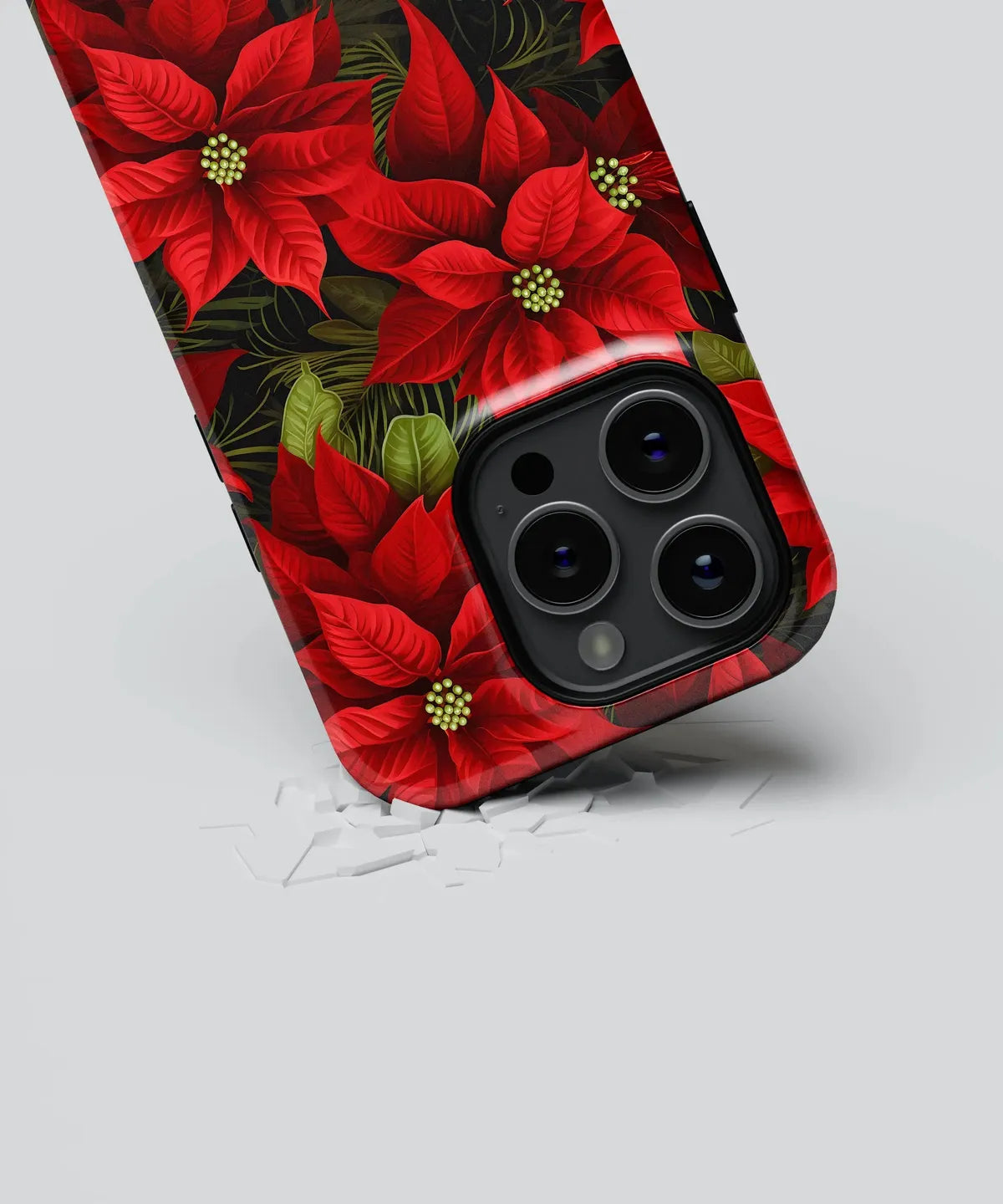 Crimson Glory Red Flowers in Nature's Canvas - iPhone Case-Tousphone