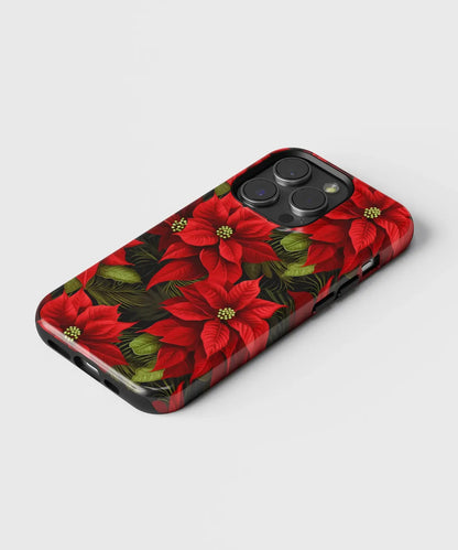 Crimson Glory Red Flowers in Nature's Canvas - iPhone Case-Tousphone