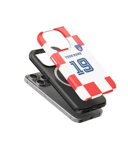 Croatia Color Football Fan - iPhone Case