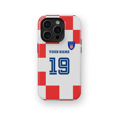 Croatia Color Football Fan - iPhone Case Tough Case