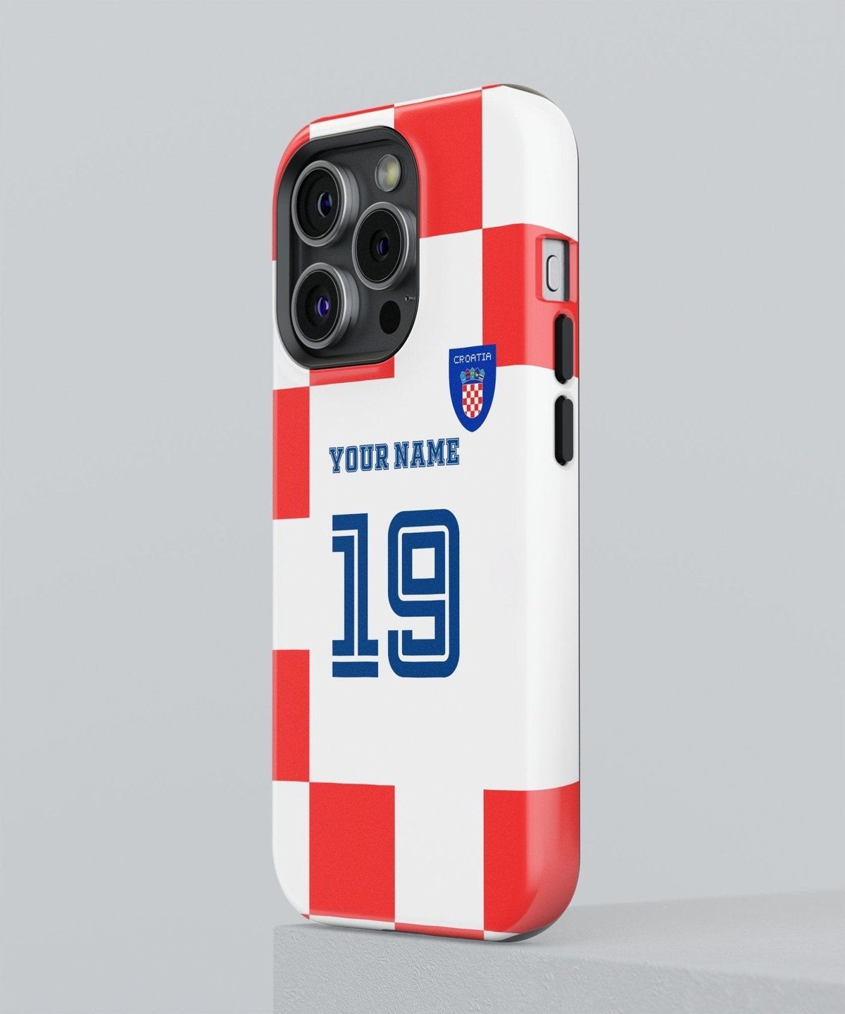 Croatia Color Football Fan - iPhone Case