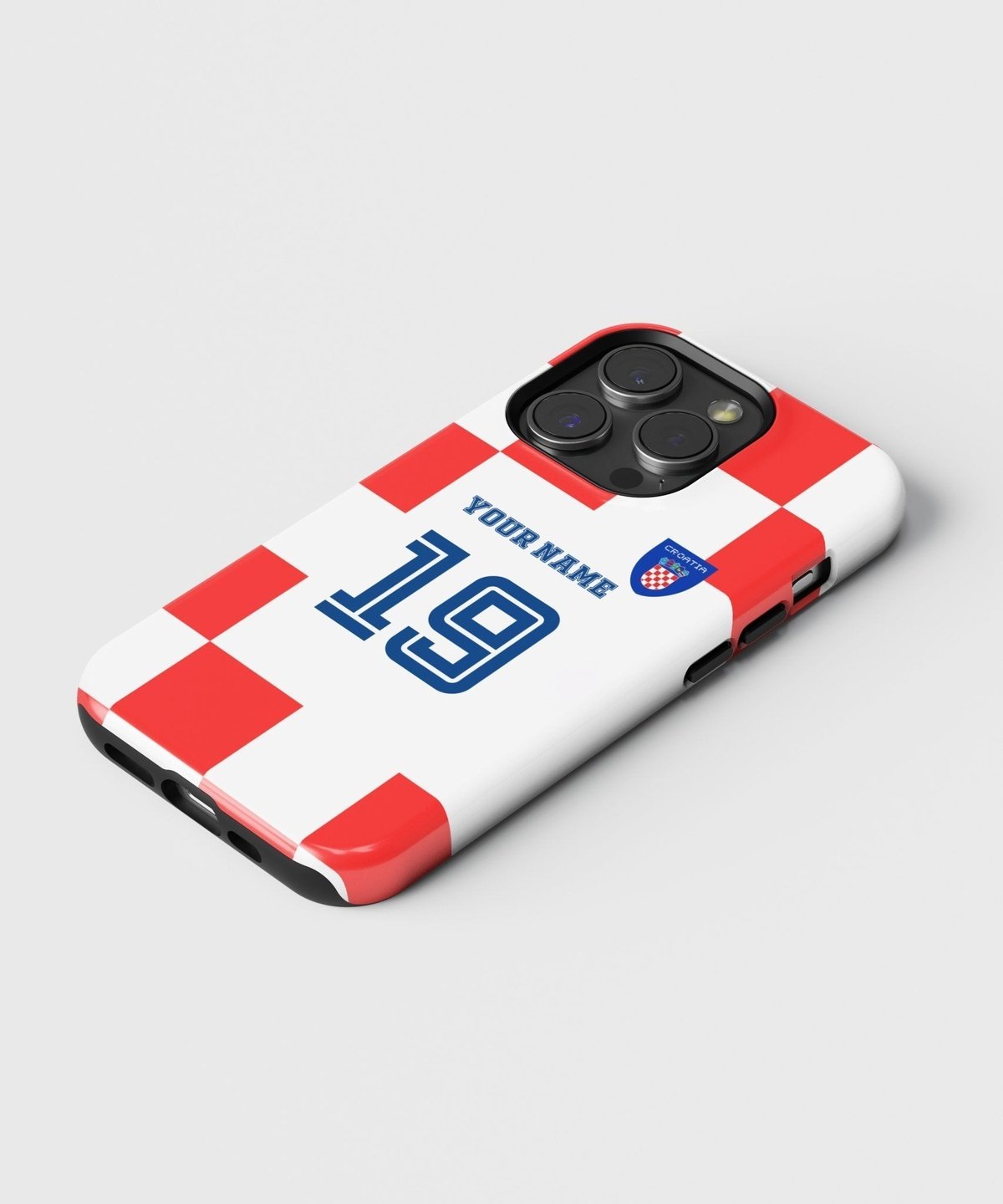 Croatia Color Football Fan - iPhone Case