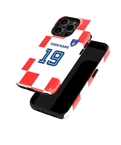 Croatia Color Football Fan - iPhone Case