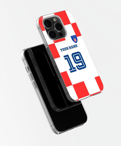 Croatia Color Football Fan - iPhone Case Soft Case