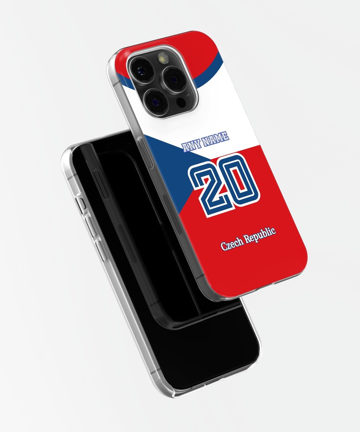 Czech Republic Color Football Fan - iPhone Case Soft Case