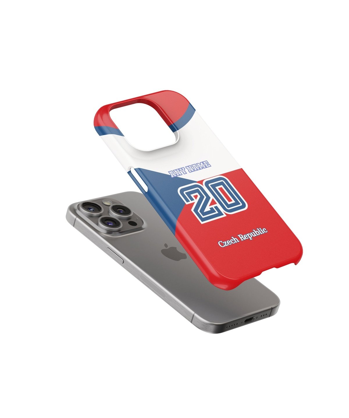 Czech Republic Color Football Fan - iPhone Case Slim Case