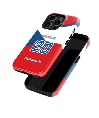 Czech Republic Color Football Fan - iPhone Case