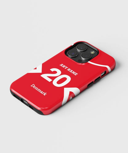 Denmark Color Football Fan - iPhone Case