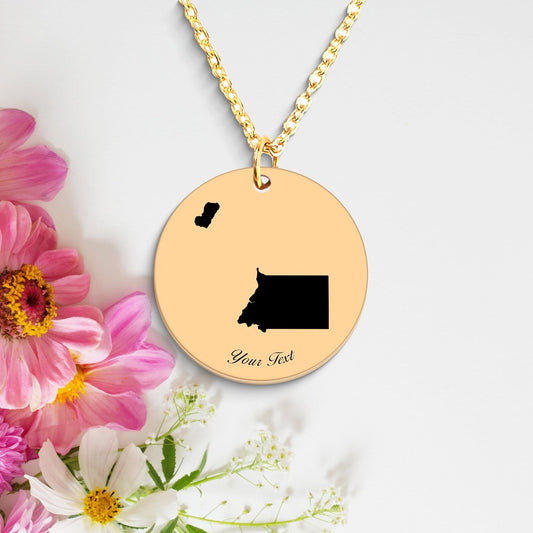 Equatorial Guinea Country Map Necklace, Your Name Necklace, Minimalist Necklace, Personalized Gift, Silver Necklace, Gift For Him Her