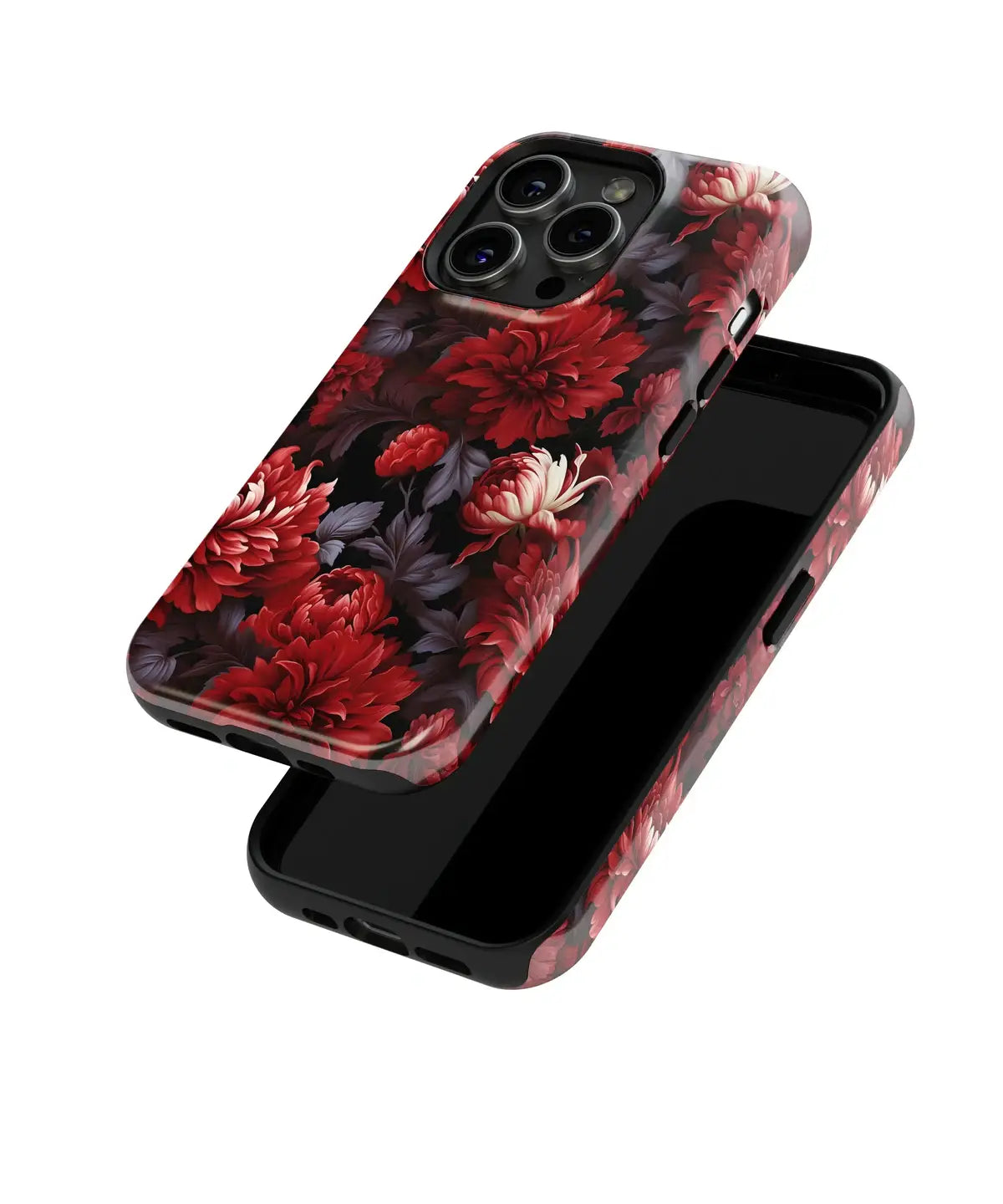 Fiery Floral Delights Exploring Red Flowers - iPhone Case-Tousphone