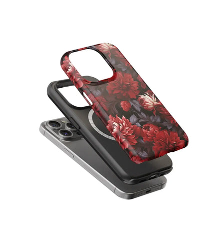 Fiery Floral Delights Exploring Red Flowers - iPhone Case-Tousphone