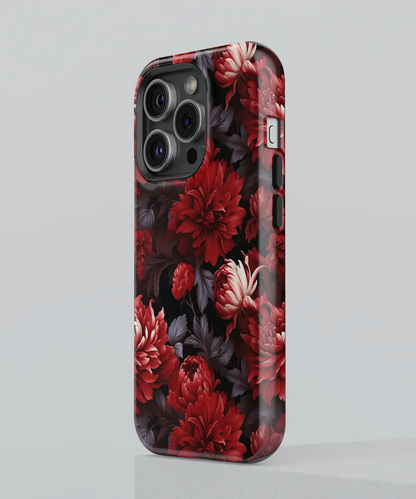 Fiery Floral Delights Exploring Red Flowers - iPhone Case-Tousphone