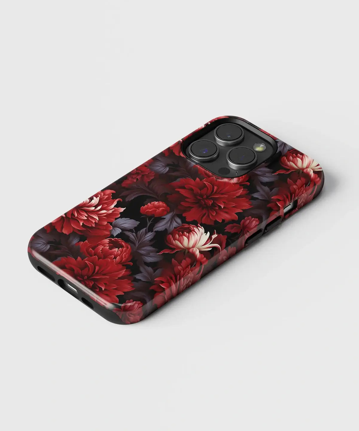 Fiery Floral Delights Exploring Red Flowers - iPhone Case-Tousphone