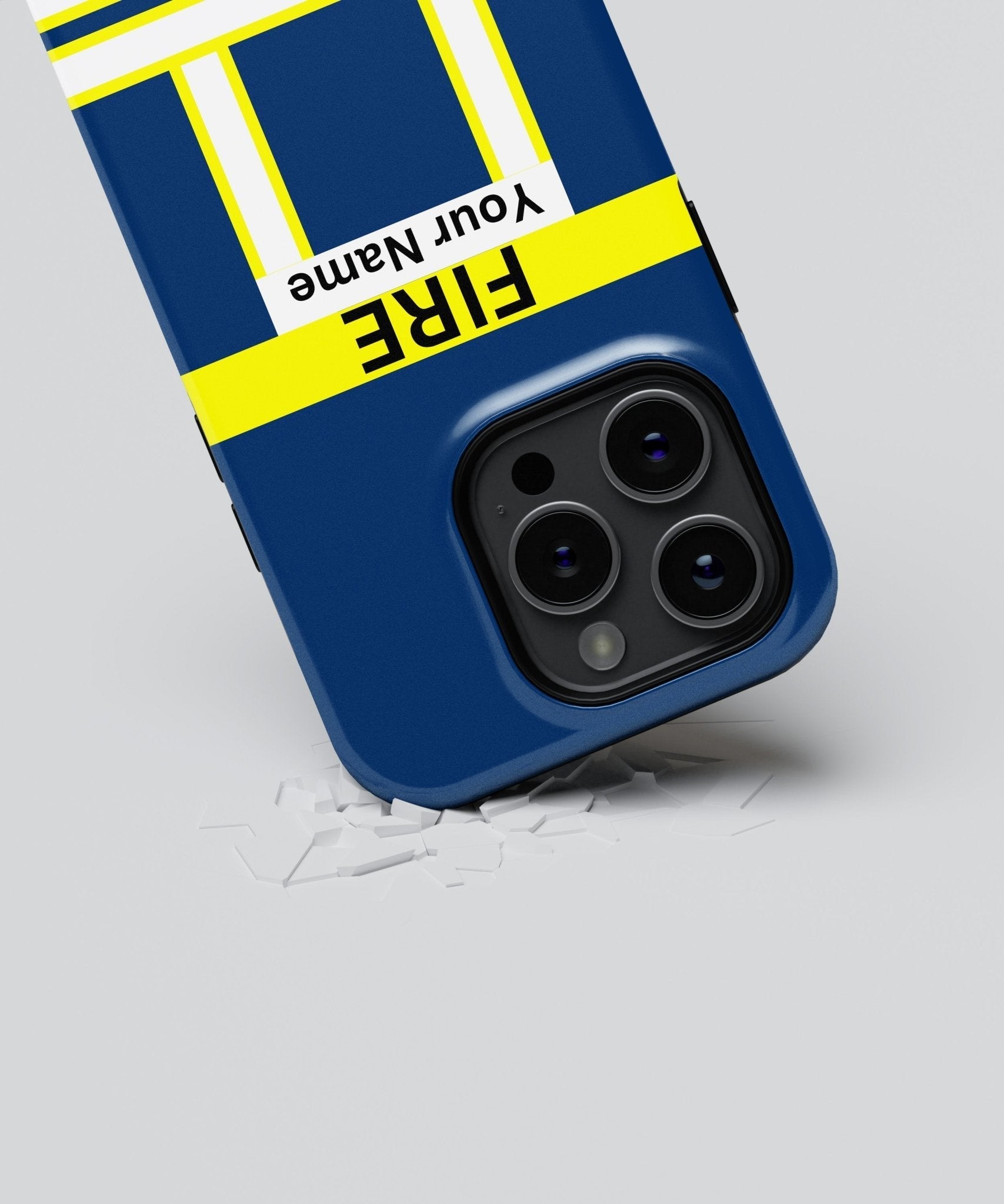 Firefighter Blue Personalizable - iPhone Case