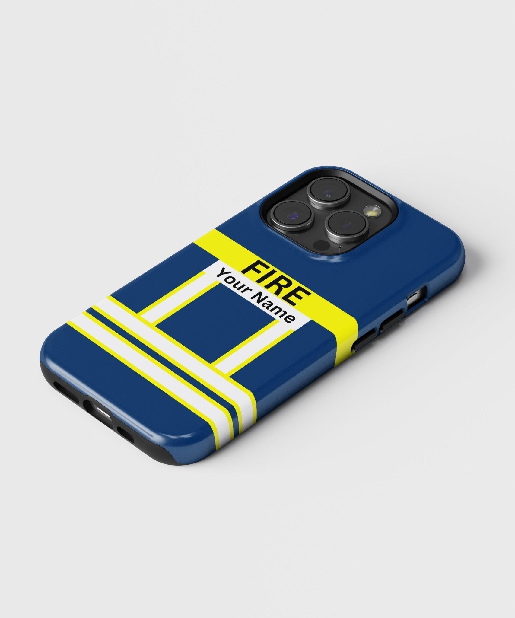 Firefighter Blue Personalizable - iPhone Case