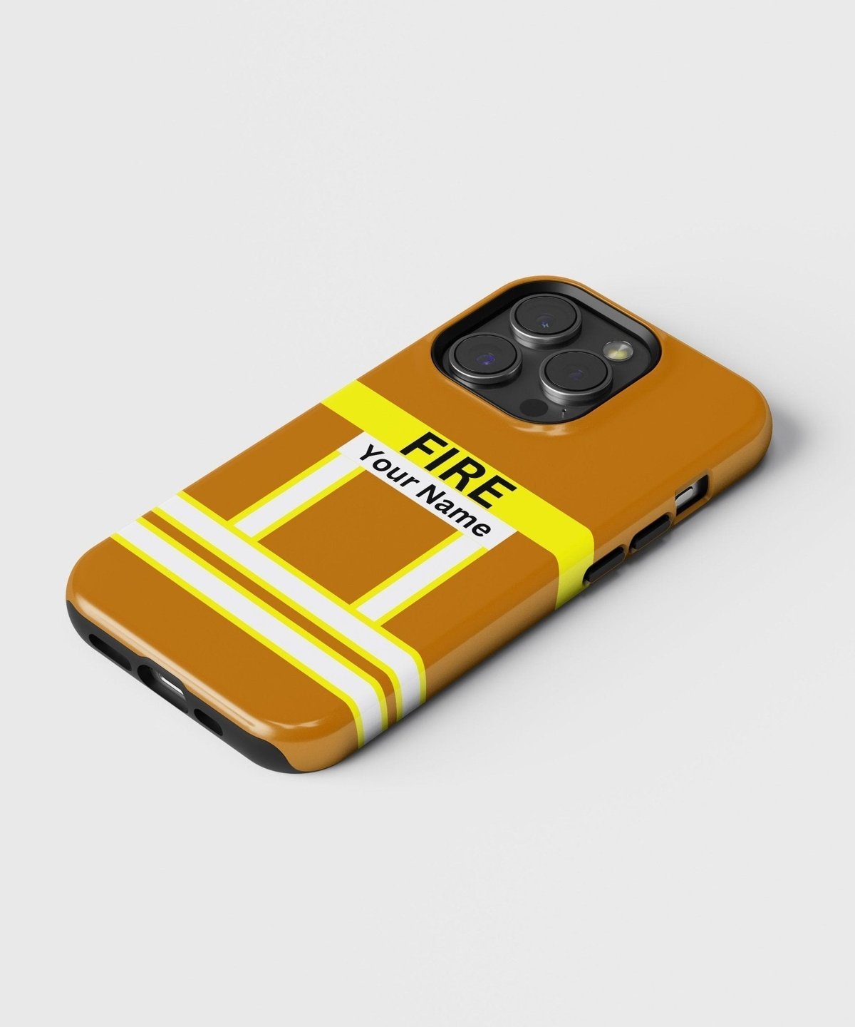 Firefighter Orange Personalizable - iPhone Case