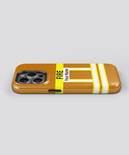 Firefighter Orange Personalizable - iPhone Case