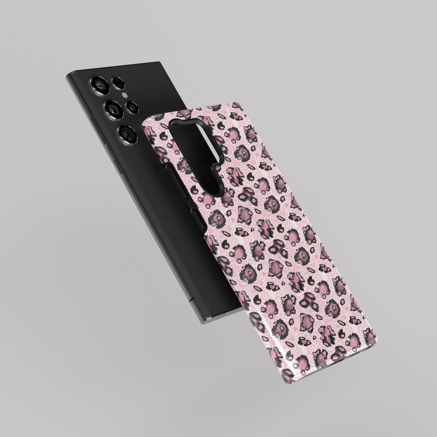 Glimmering Pink Leopard Shadows - Samsung Case