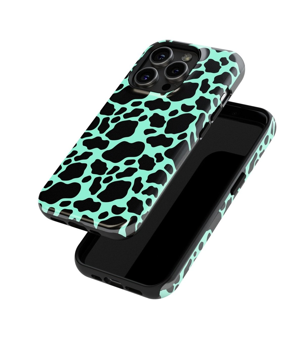 Green Black Cookie Cream Wave - iPhone Case