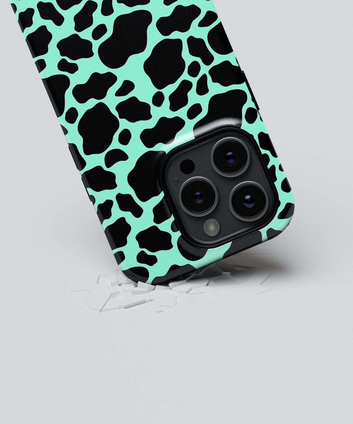 Green Black Cookie Cream Wave - iPhone Case