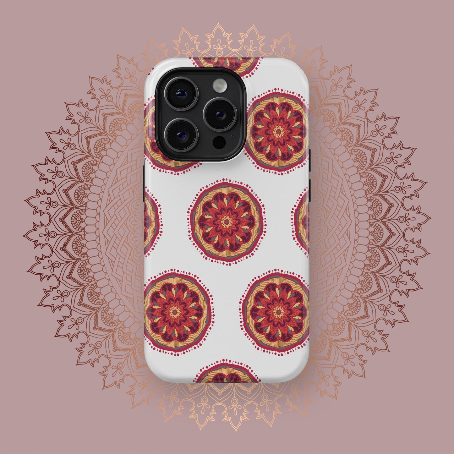 Harmonic Mandalic Circles - iPhone Case