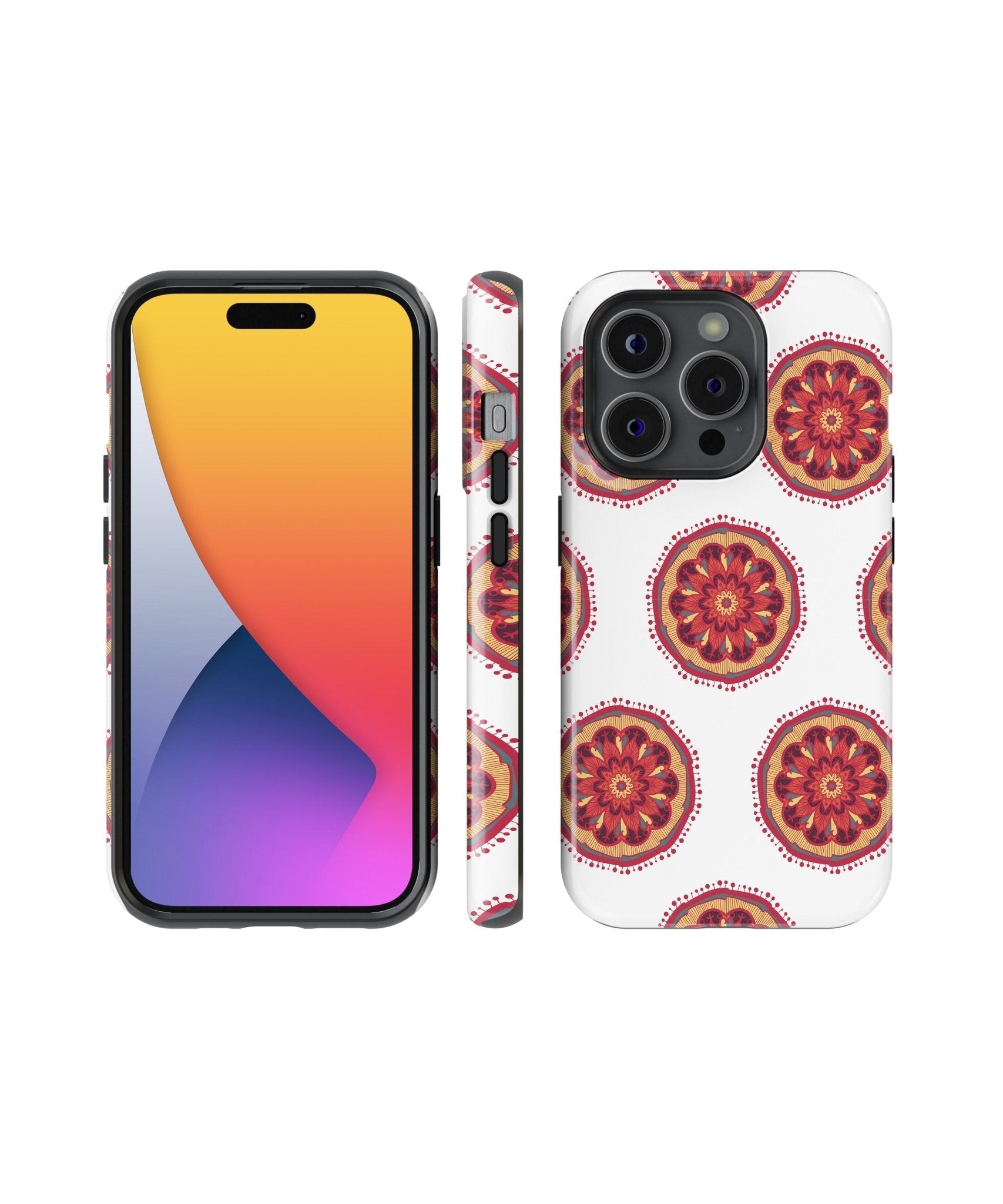 Harmonic Mandalic Circles - iPhone Case