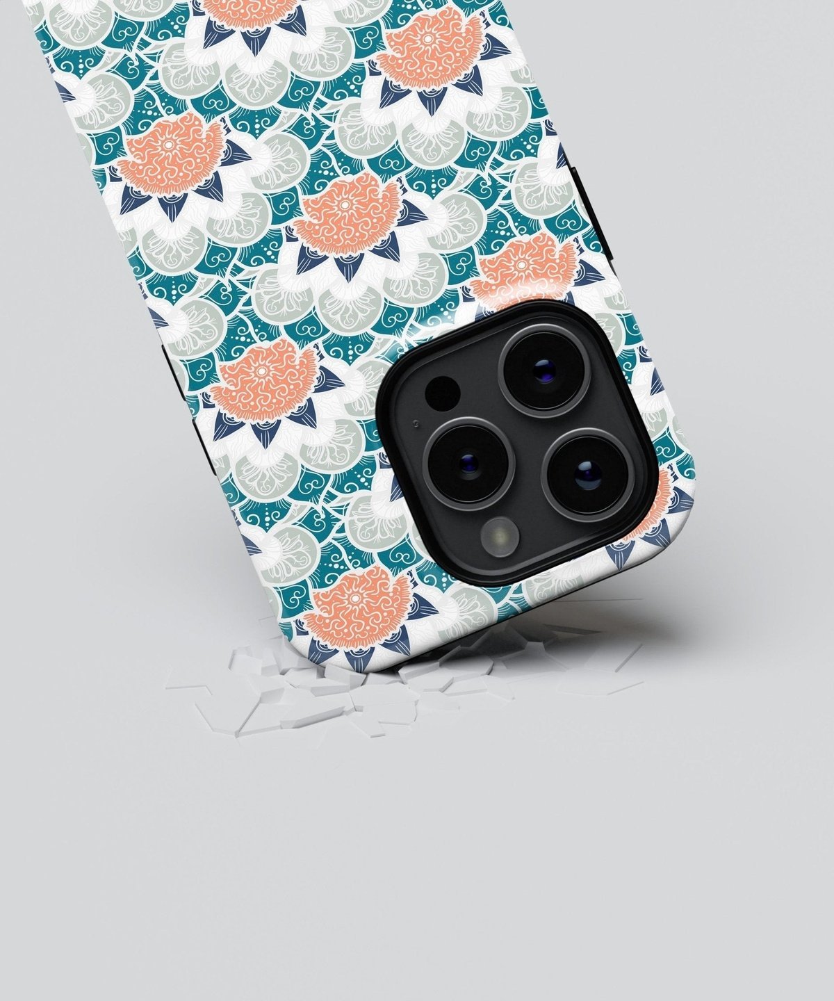 Harmonic Mandalic Whirlpools - iPhone Case