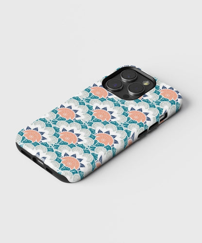 Harmonic Mandalic Whirlpools - iPhone Case