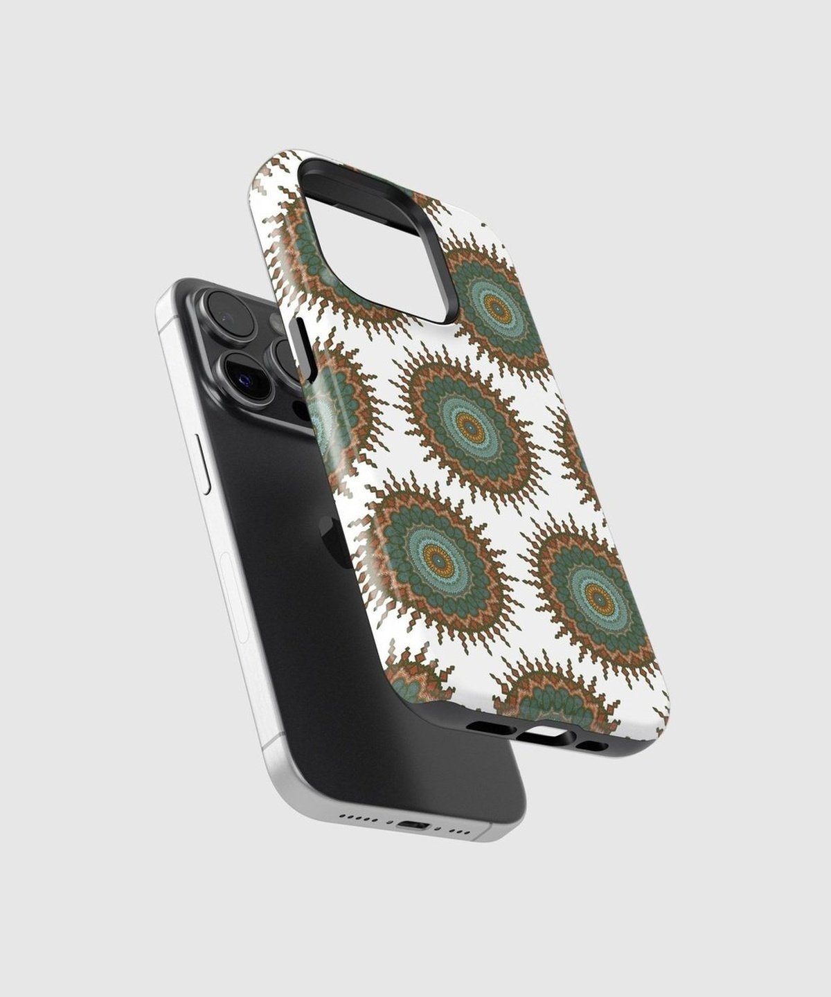 Harmonic Mandalic Whirls - iPhone Case