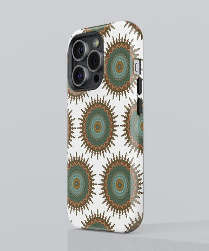 Harmonic Mandalic Whirls - iPhone Case