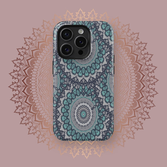 Harmonious Yantra Radiance - iPhone Case