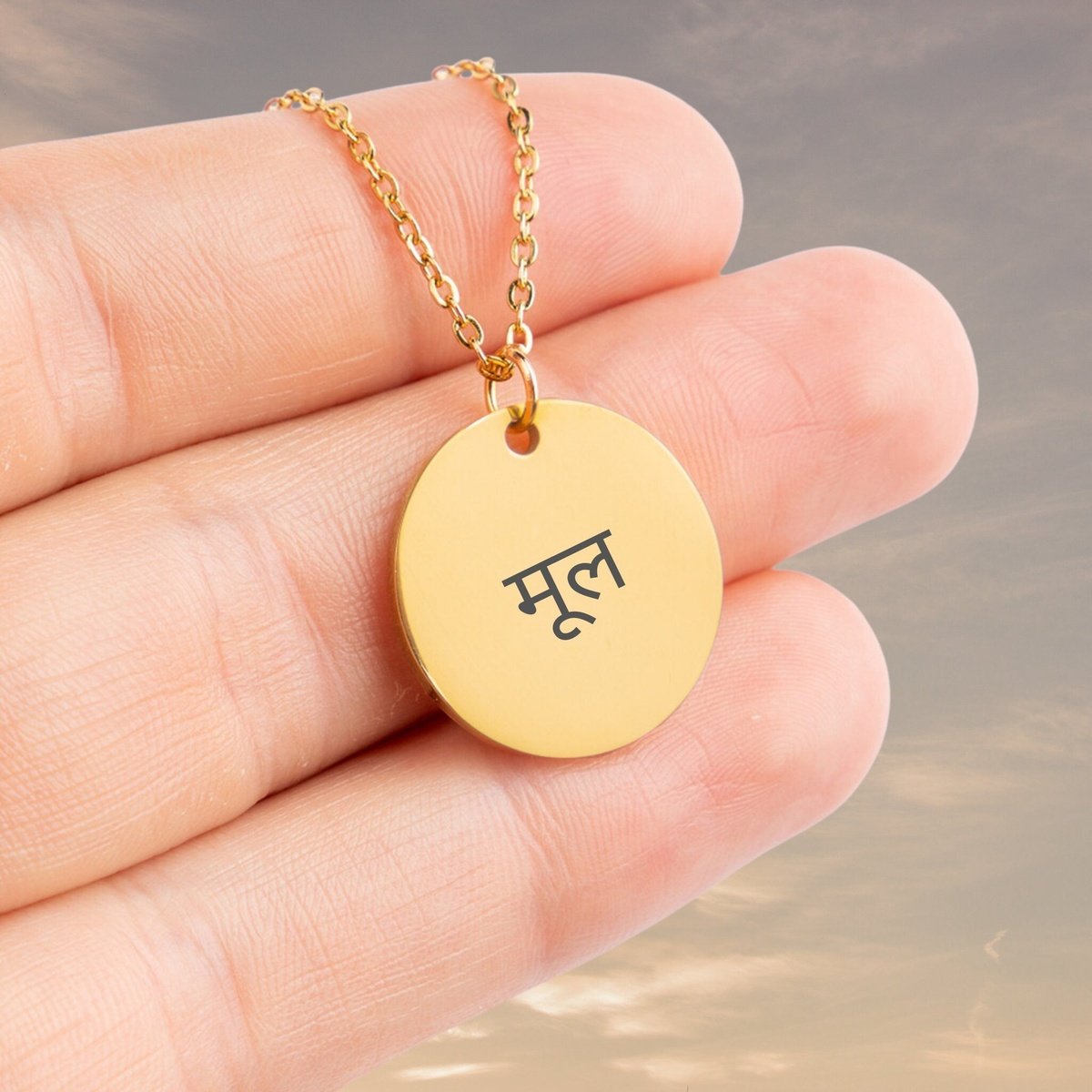 hindi name necklace, your name in hindi necklace, custom jewelry, minimalist necklace, dainty necklace, personalized gift, Om Gift