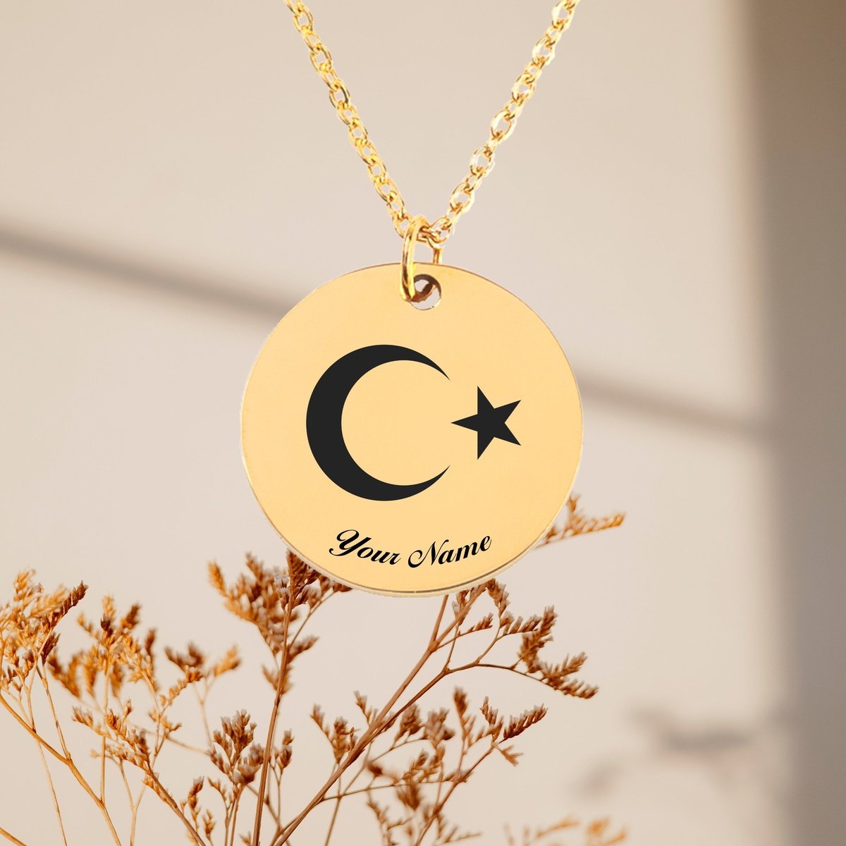 Turkiye Turkey National Emblem Necklace, Country Necklace, Minimalist Necklace, Personalized Gift, Silver Necklace, Gift For Him Her