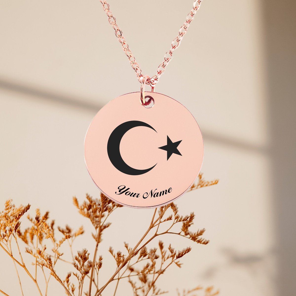 Turkiye Turkey National Emblem Necklace, Country Necklace, Minimalist Necklace, Personalized Gift, Silver Necklace, Gift For Him Her