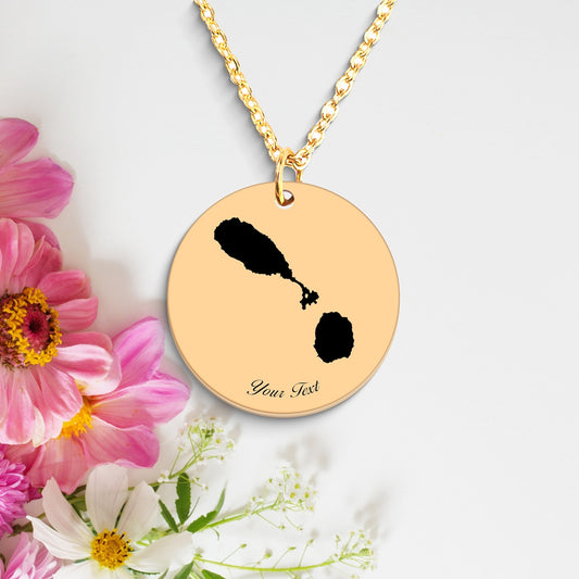 Saint Kitts and Nervis Country Map Necklace, Your Name Necklace, Minimalist Necklace, Personalized Gift, Silver Necklace, Gift For Him Her