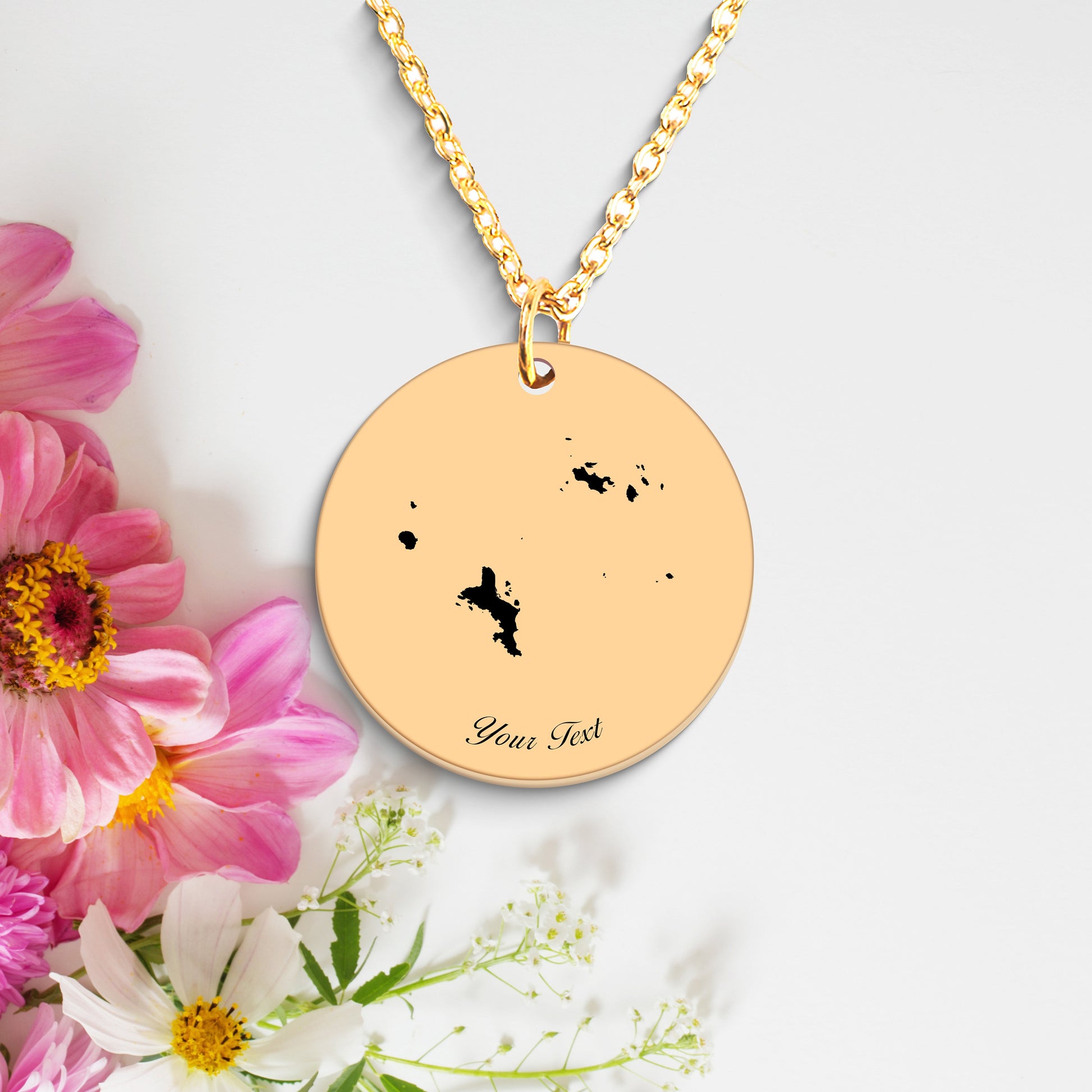 Seychelles Country Map Necklace, Your Name Necklace, Minimalist Necklace, Personalized Gift, Silver Necklace, Gift For Him Her